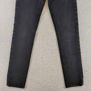 Levis Premium 311 Shaping Skinny Jeans Womens 26 Black Mid Rise Denim 19626-0098 thumbnail 8