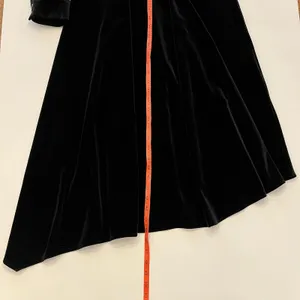 Soft Surroundings Saorise Velvet‎ Dress 4 High Neck Asymmetric Evening Wedding thumbnail 16