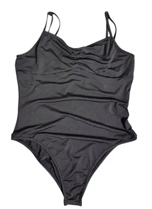 SheIn EZ Wear Women’s Balletcore Ruched Bust Cami Bodysuit thumbnail 1