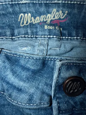 Wrangler Bootcut Jeans Size 7x36 Medium Wash Stretch Denim thumbnail 5