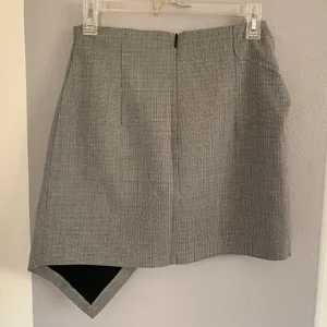 Zara Black & White Houndstooth mini Skirt with Bow Knot thumbnail 6