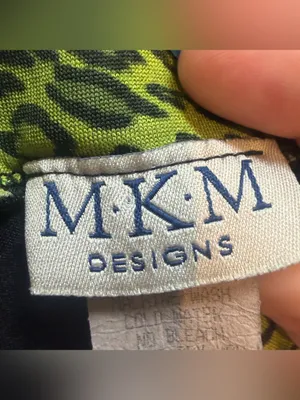MKM Designs Y2K Strapless Dress. Black and Green Cheetah. Size: Small. thumbnail 5