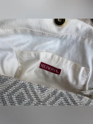 MERONA cloth tote ivory with beads handles India. Exclusive decoration thumbnail 16