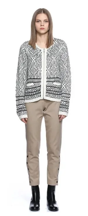 Joie Women's Linen Cotton Blend Knit Jacolyn‎ Zip Up Sweater Blazer Size Small thumbnail 1