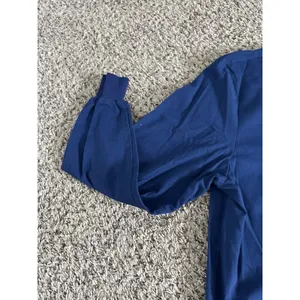 RX Gear Women's Navy Blue Long Sleeve Snap Button down Scrub Top Size‎ Medium thumbnail 7