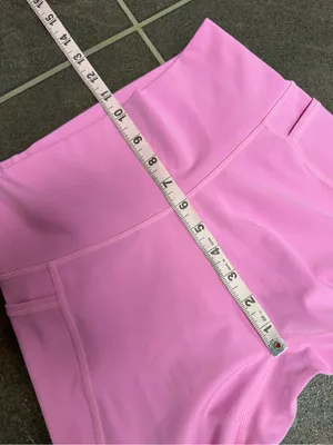LSKD Fusion High Rise 7/8 Leggings Pockets Spark Pink Medium Gym Workout Fitness thumbnail 12