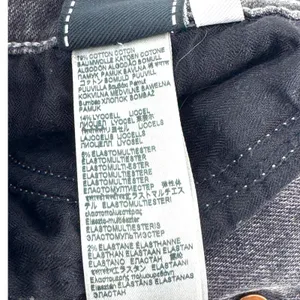 7 For All Mankind Luxe Vintage High Waist Raw Hem Jeans Washed Black Denim 25‎ thumbnail 10