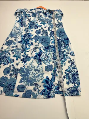 Thats So Fetch Charms Blue White Floral Strapless Mini Dress Womens Size 4 NEW thumbnail 8