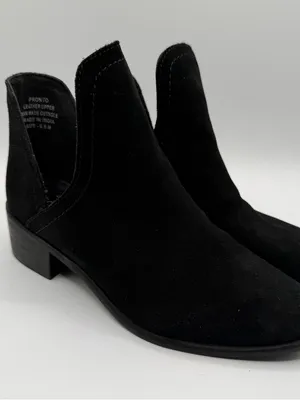 Coconuts by Matisse Pronto Black Suede Cutout Ankle Boots Womens 6.5 thumbnail 1