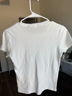 Brandy Melville White T-Shirt thumbnail 4