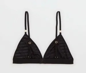 NWT Aerie Velvet Stripe Triangle Bralette thumbnail 4