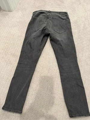 Abercrombie & Fitch Mid Rise Super Skinny Ankle Jeans in gray - size 27 thumbnail 3