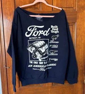 Ford Navy Graphic Sweatshirt Size Large thumbnail 1