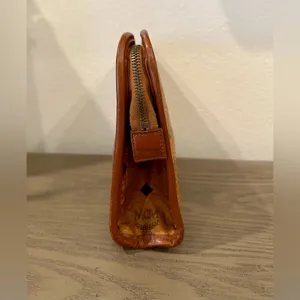 Vintage MCM Brown Visetos Leather Clutch thumbnail 4