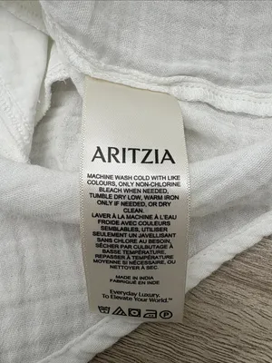 Little Moon Aritzia Off Shoulder Air Plush Cotton Fig Mini Dress Women XS White thumbnail 11