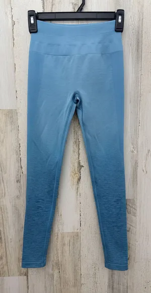 Alphalete Womens S Blue Ombre Seamless Leggings Scrunch Butt High Waist thumbnail 1
