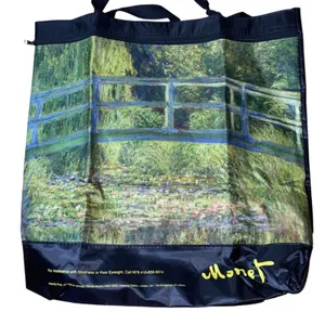 Claude Monet Water Lily Pond‎ Tote Bag Bridgeman Art Gallery Reusable Museum Art thumbnail 6