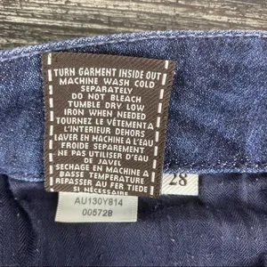 A Pocket Flair hem Low Rise Blue Jeans By 7 For All Mankind 28 thumbnail 7