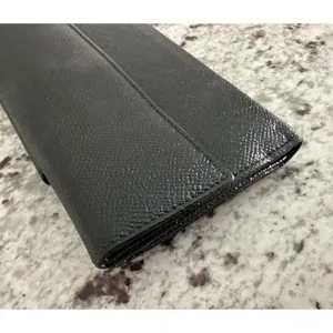 BVLGARI black‎ leather shw long wallet thumbnail 7