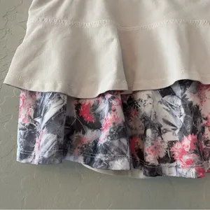 Lija women's white, black and pink golf, tennis, pickleball skort size large thumbnail 14