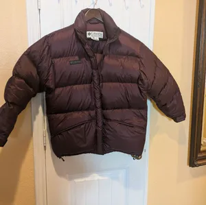 Columbia Purple Down Filled Long Sleeve Full Zip Puffer Jacket Sz Large thumbnail 4