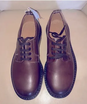 ZARA Unisex Brown Loafers Chunky sole & heel real Leather office-wear preppy 9.5 thumbnail 1