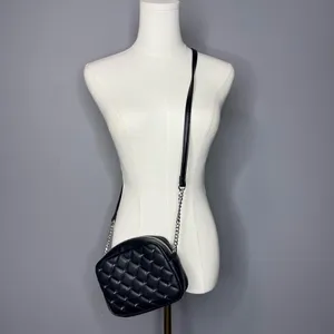 Rebecca Minkoff Black Quilted Studded Crossbody Bag Purse thumbnail 8