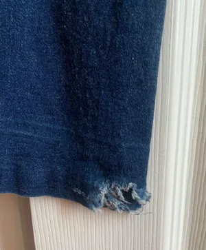Vintage Rhinestone Detailed Low-Rise Denim Pants thumbnail 5