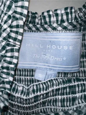 The Hill House Home Louisa Nap Midi Dress in Emerald Green Gingham (Size Small) thumbnail 7