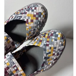 Bernie Mev Size 5 (EU 36) Charm Slate Multicolor Mary Jane Slip-On Woven Flats thumbnail 5