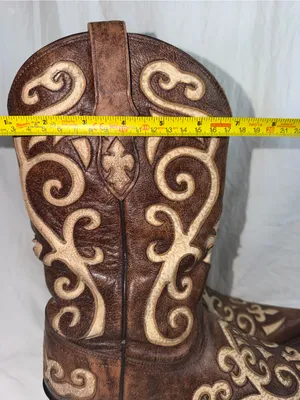 Tony Lama Earth Santa Fe Leather Snip Toe Western Boots VF3024 Size 9B thumbnail 10