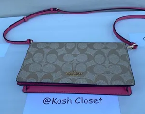 Coach Signature Anna Foldover Clutch Bag thumbnail 6