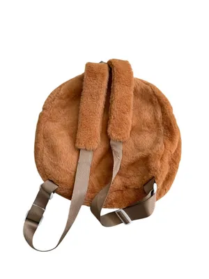 TAN Monsters Labubu Furry Mini Backpack Bag thumbnail 2