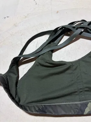 Lululemon Camouflage Strappy Sports bra green 6 thumbnail 7