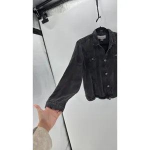 Ariat black gray lightweight shacket with Aztec native indigenous accent buttons thumbnail 8