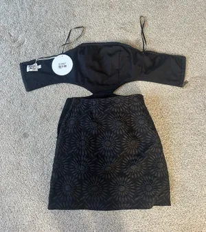 Princess Polly Mini Dress Black Cut-Out thumbnail 2