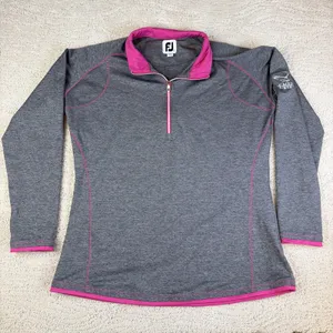 Women's Footjoy FJ Size Large 1/4 Zip Golf Pullover Sweatshirt thumbnail 1