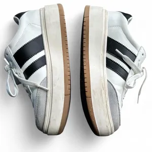 white and black platform sneakers Size 7 thumbnail 2