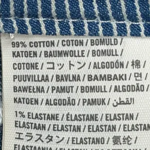 Abercrombie & Fitch Y2K Blue Pinstripe Embroidered Denim Mini‎ Skirt Size 8 thumbnail 8