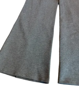 Quince Charcoal Ultra Stretch Ponte Flare Leg Trouser Pants Front Medium Women's thumbnail 12