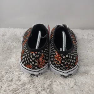 New Black Vans w/ a Floral tiger design sz 7 thumbnail 4
