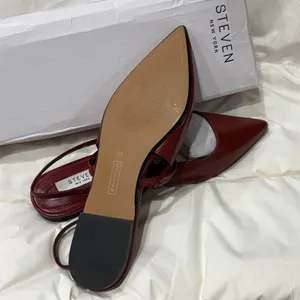 STEVEN by Steve Madden Deep Red‎ Mallory Flat Size 8.5 thumbnail 8