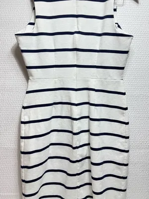 Old Navy Navy and White Striped Mini Dress thumbnail 1