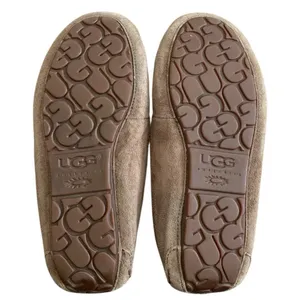 UGG Dakota Moccasin Slippers Womens 8‎ Espresso Brown Suede Shearling Cozycore thumbnail 6