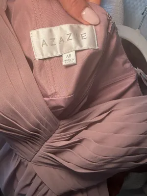 Azazie Bridesmaid Dress Chiffon Dusk thumbnail 4