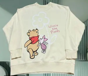 Disney Cream Winnie the Pooh & Piglet Crewneck Sweatshirt XXS thumbnail 1