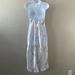 Y2K Fairy Maxi Slip Small 2000s Fairycore‎ Feminine Romantic Summer Casual Satin thumbnail 2