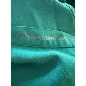 FIGS Women's Rafaela Oversized Scrub Top green size large thumbnail 10