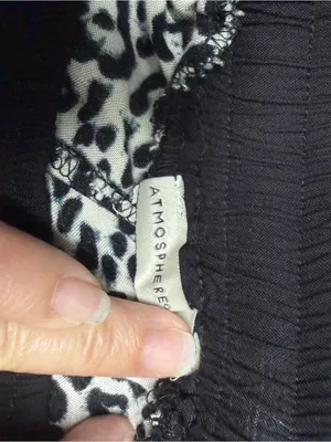 Atmosphere Black and Cream Leopard Print Joggers thumbnail 6
