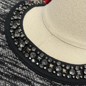 Madewell Black & White Space Dye Rhinestone Embellished Crew Neck Tee Size M thumbnail 4